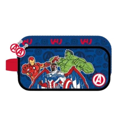 Avengers Cartuchera Azul Escolar Marvel Niño1