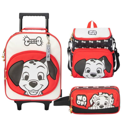 Maleta Nido A4+ Lonchera + Cartuchera 101 Dalmatas1