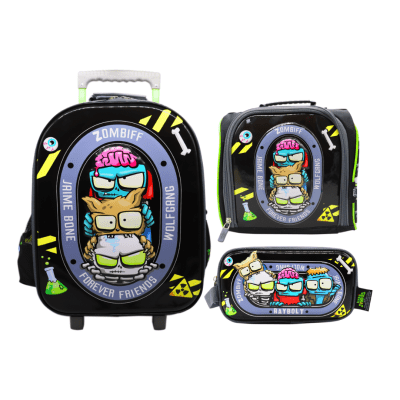 Pack Escolar Maleta Oficio Premium Ultra Zombies Negro1