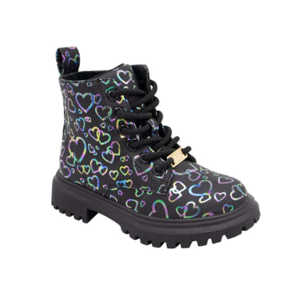Botines Niña Barbie Negro1