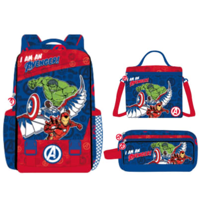 Pack Escolar Mochila Oficio Premium Avengers Super Heroes1