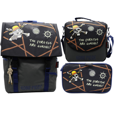 Pack Escolar Mochila One Piece Anime Oficio1