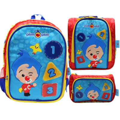 Pack Escolar Mochila Plim Plim Numeros Nido1