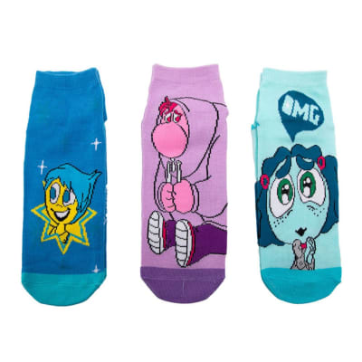 Medias Antideslizante Disney Intensamente Tripack1