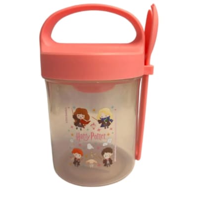 Taper con Cuchara Escolar Harry Potter 560 ML Rosado1