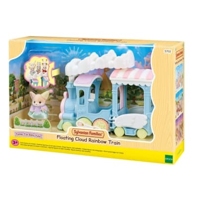 Juguete Sylvanian Ternurines Tren de Arcoiris de las Nubes 15 cm1