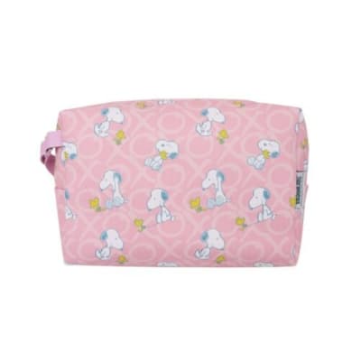 Neceser Snoopy y Woodstock Peanuts Rosado1