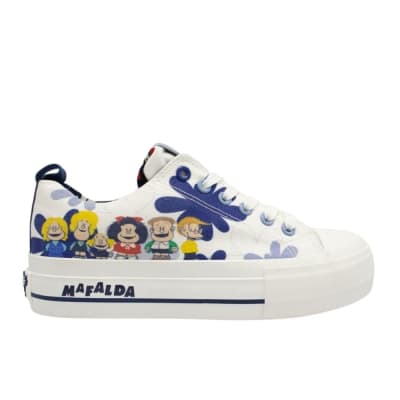 Zapatillas Mujer Urbanas Mafalda Blanco1