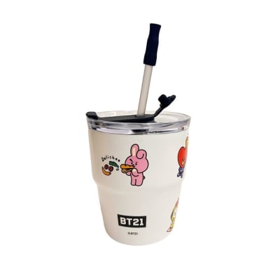 Mug Vaso BT21 Personajes Completos KPop Kawaii 350 ML1
