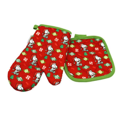 Guante y Toma Olla de Cocina Niño Snoopy1