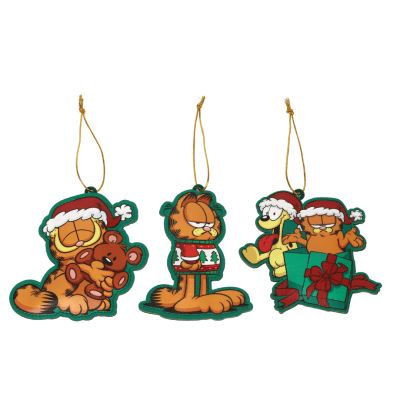 Set de Adorno Arbol navidad Garfield X3 unds 12cm1