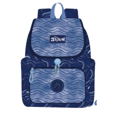 Mochila Oficio Premium Stitch Azul1