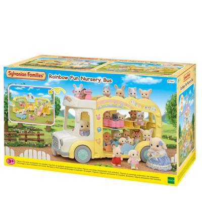 Juguete Sylvanian Ternurines Autobus de Arcoiris 20 cm1