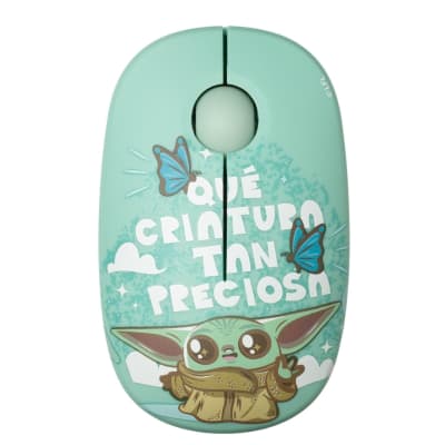 Mouse Inalambrico Star Wars Baby Yoda Celeste1