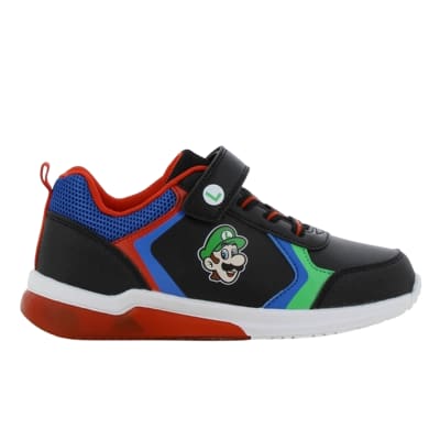 Zapatillas Niño Urbanas Luigi Mario Bros Verde Con Luces1
