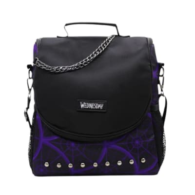 Lonchera Merlina Addams Morado1