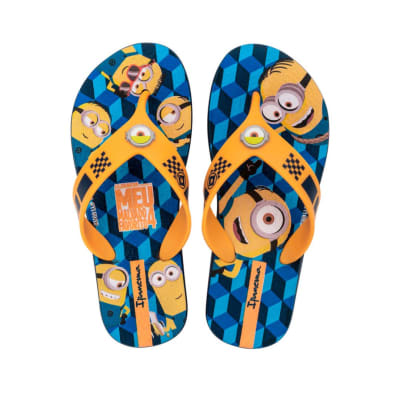 Sandalias Minions Amarillo Azul Niño1