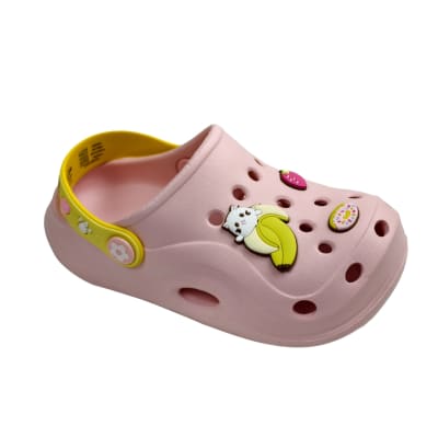 Sandalias Niña Clog Casual Bananya Rosado1