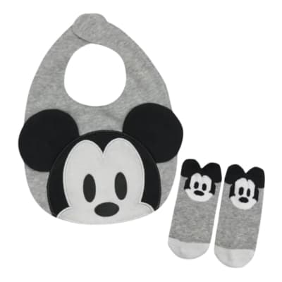 Babero y Medias Bebe Mickey Mouse Disney Store1