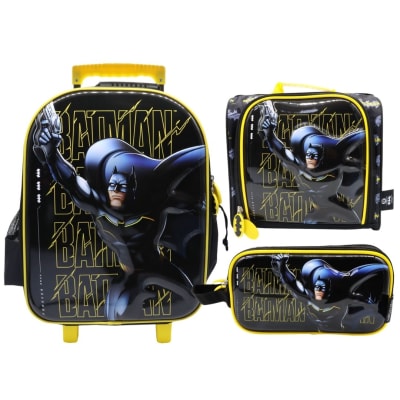 Pack Escolar Maleta Batman Negro Oficio1