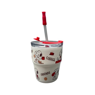 Mug Vaso Acero Termico Snoopy Para Cafe Blanco 480 ml1