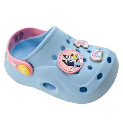 Sandalias Niña Clog Casual Bluey Celeste1