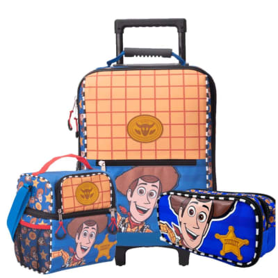 Mochila Escolar Toy Story Woody Pack Maleta Oficio con Ruedas y Lonchera1