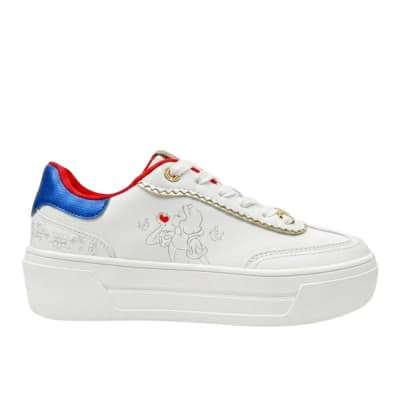 Zapatillas Casual Mujer Blanca Nieves Blanco1
