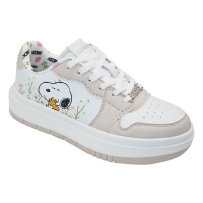 Zapatillas Urbanas Mujer Snoopy Blanco1