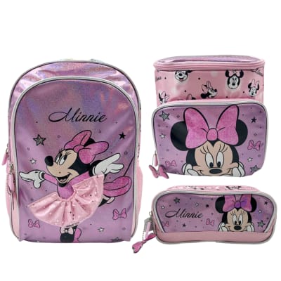 Pack Escolar Mochila Minnie Mouse Bailarina Nido1