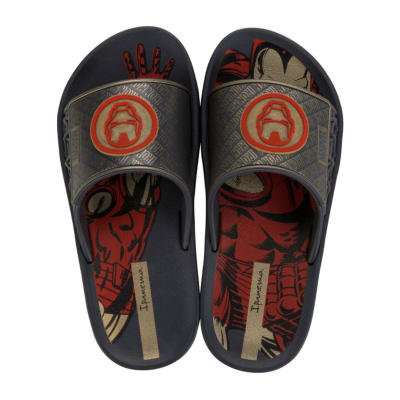 Sandalias Deluxe Iron Man Rojo Gris Niño1