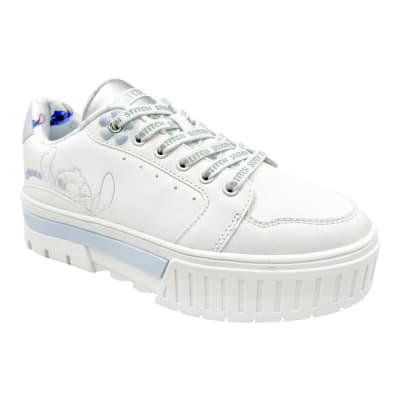Zapatillas Casual Mujer Stitch Blanco1