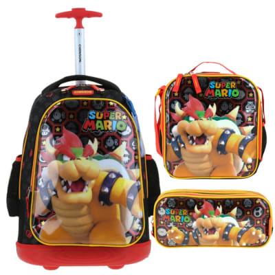 Pack Escolar Mochirueda Princesa Peach Mario Bros Nintendo Oficio1