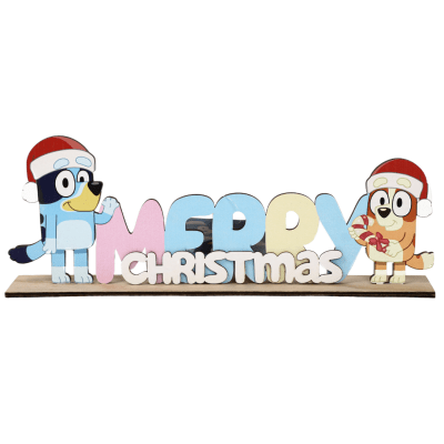 Centro de mesa navideño Bluey 30cm1