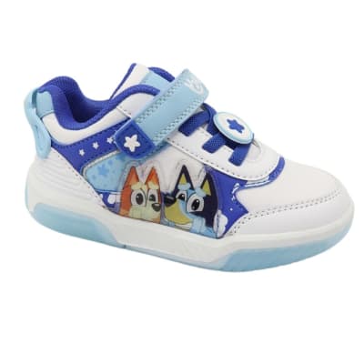Zapatillas Niño Bluey Bingo Azul Celeste con Luces1