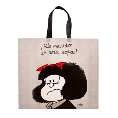 Bolsa Reutilizable Mafalda Gris 39 x 44 x 18 cm1