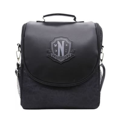 Lonchera Merlina Addams Negra1