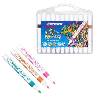 Pack Artesco 24 Plumones Acrilicos1