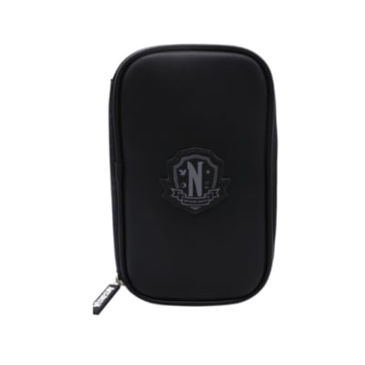 Cartuchera Merlina Addams Negra1