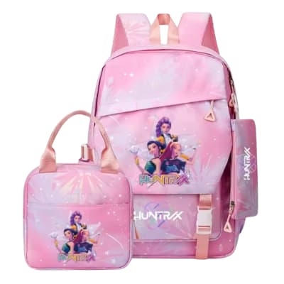 Pack Escolar Mochila Oficio Guerreras Kpop Huntrix Tornasol1