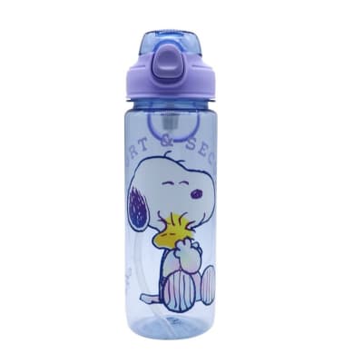 Tomatodo Escolar Botella Con Cañita Snoopy Lila 750 ML1