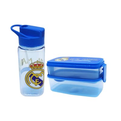 Pack Escolar Real Madrid Tomatodo con Cañita 500ml + Taper Doble Nivel 510ml1