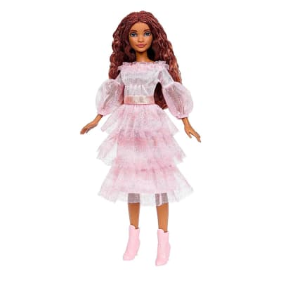 Muñeca Mattel Ariel con Vestido Rosado La Sirenita Live Action1