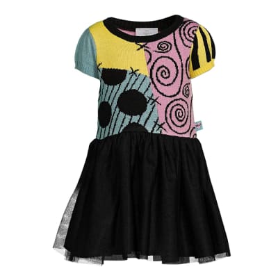 Vestido Niña Halloween Sally Jack Skellington Disney1