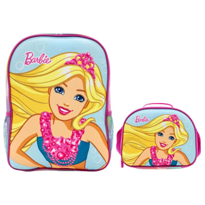 Pack Escolar Nido Mochila y Lonchera Barbie1