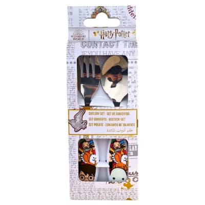 Set Cubiertos Metal Niño Harry Potter2