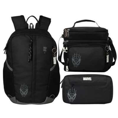 Pack Escolar Mochila Spiderman Juvenil Oficio1