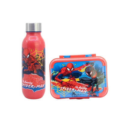 Pack Escolar Spiderman Tomatodo Botella 640ml + Taper 17 x 13 x 6 cm1
