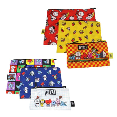 Pack Escolar BT21 Kawai Kpop 2 Sets de Estuches1