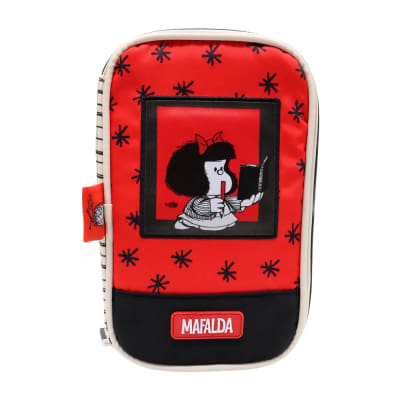 Cartuchera Escolar Mafalda Roja1